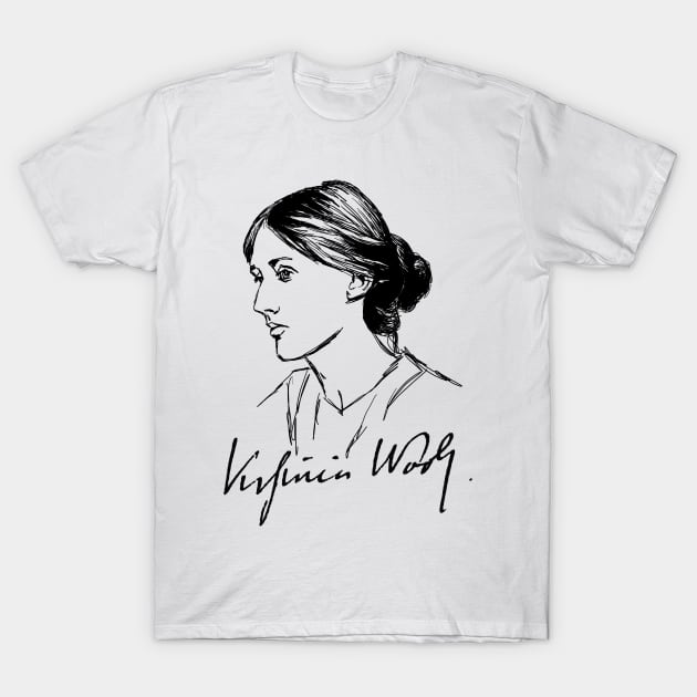 Virginia Woolf T-Shirt by ThunderEarring